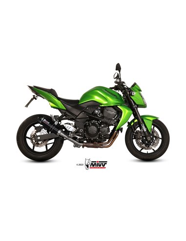 Mivv Slip-On GP black con tapa carbono Kawasaki Z750 2007-14