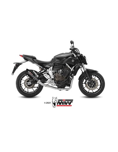 Mivv Full system 2x1 GP carbon con tapa carbono Yamaha MT-07 / FZ-07 2014-24