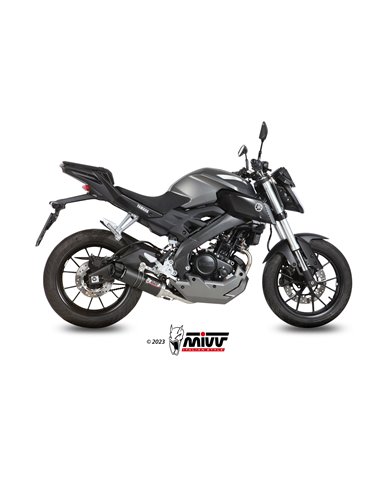 Mivv Full system 1x1 GP carbon con tapa carbono Yamaha MT-125 2015-19 / YZF R125 2014-18