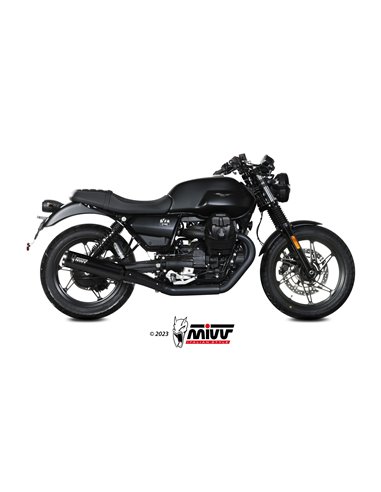 MIVV 2 SLIP-ON HR-1 BLACK MOTO GUZZI V7 STONE 2021-24