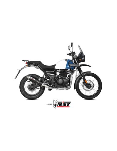 MIVV SLIP-ON OVAL BLACK ROYAL ENFIELD SCRAM 411 2022-24 / HIMALAYAN 2021-23