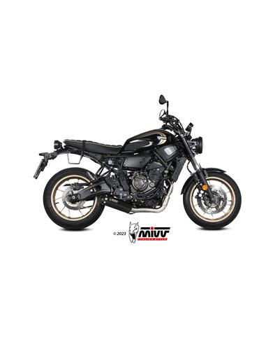 MIVV FULL SYSTEM 2x1 HR-1 BLACK YAMAHA XSR 700 2021-24