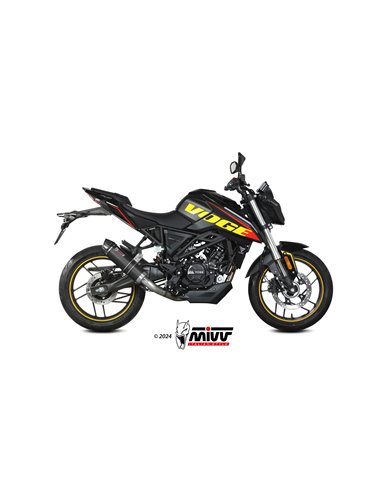 Mivv Slip-On GP carbon con tapa carbono Voge Brivido 125 R 2023-24