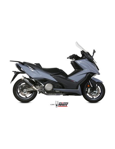 Mivv Slip-On GP Pro black Kymco AK550 2017-20