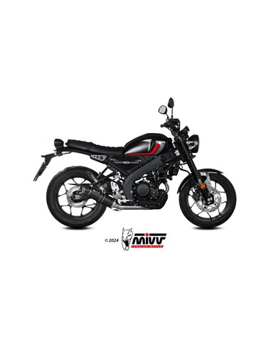 MIVV FULL SYSTEM 1x1 GP CARBON CON TAPA EN CARBONO YAMAHA XSR 125 2022-24