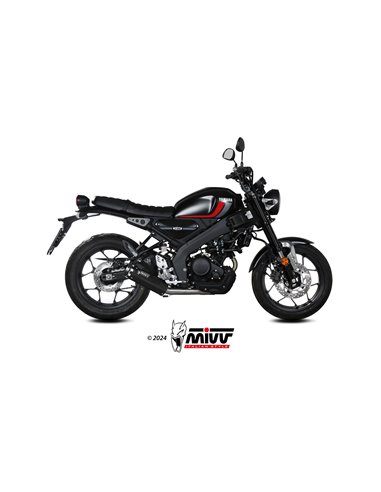 MIVV FULL SYSTEM 1x1 HR-1 BLACK YAMAHA XSR 125 2022-24