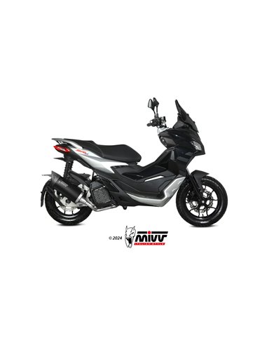 Mivv Slip-On Mover Black APRILIA SR 200 GT 2022-24