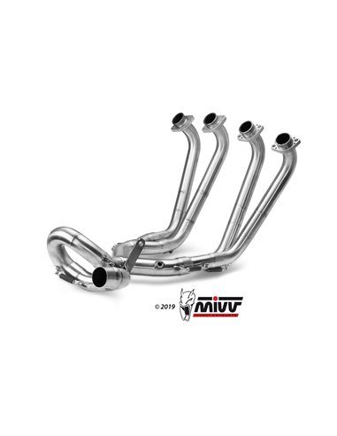 Mivv Colectores no kat (Compatible con silenciosos Mivv y de serie) Honda CB 1000 R 2018-24