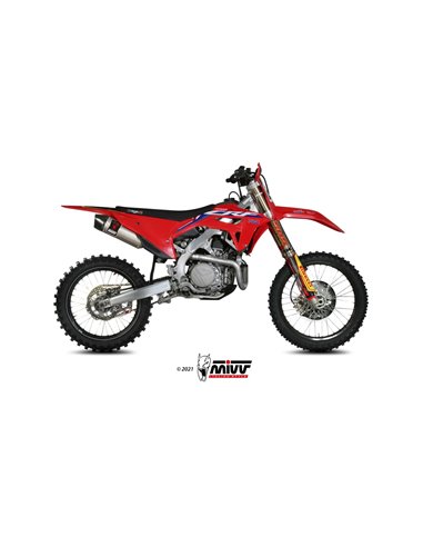 Mivv Slip-On Oval titanium Honda CRF 450 2021-24