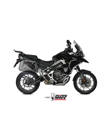 Mivv Slip-On Dakar black Triumph Tiger 1200 GT / Rally 2021-24