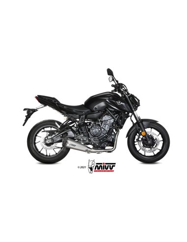 Mivv Full system 2x1 Delta Race St. Steel Yamaha MT-07 / FZ-07 2021-24