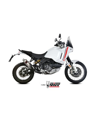 Mivv Slip-On Dakar titanium Ducati Desertx 2022-24