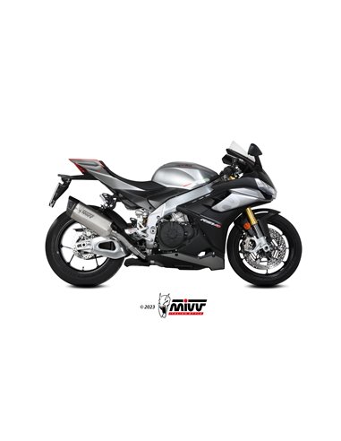 Mivv Slip-On SR-1 titanium Aprilia RSV4 / Tuono V4 1100 2021-24