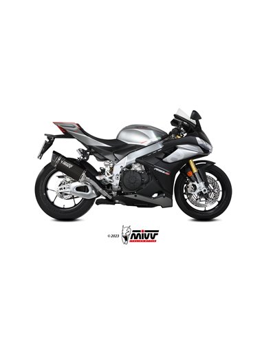 Mivv Slip-On SR-1 black titanium Aprilia RSV4 / Tuono V4 1100 2021-24