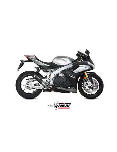 Mivv Slip-On Mk3 carbono Aprilia RSV4 / Tuono V4 1100 2021-24