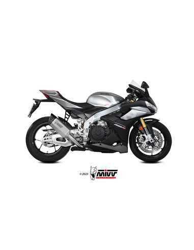 Mivv Slip-On SR-1 titanium Aprilia RSV4 / Tuono V4 1100 2021-24