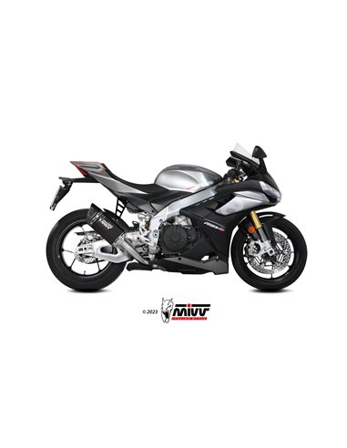 Mivv Slip-On SR-1 black titanium Aprilia RSV4 / Tuono V4 1100 2021-24