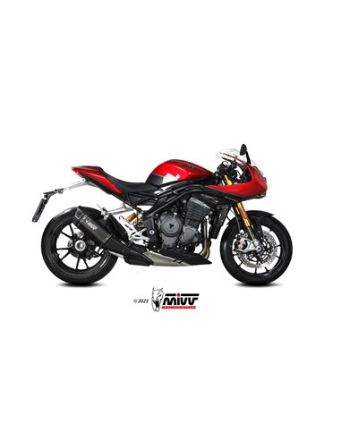 Mivv Slip-On SR-1 black titanium Triumph Speed Triple 1200 RR / RS 2021-24