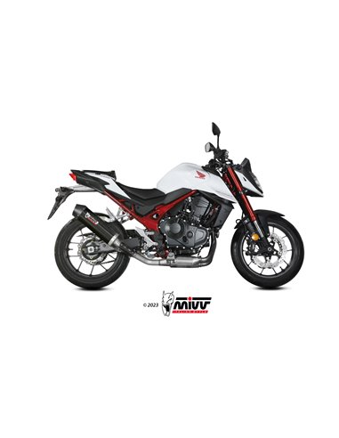 Mivv Slip-On Oval carbono con tapa carbono Honda CB750 Hornet 2023-24