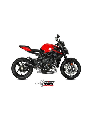 Mivv Slip-On X-M5 black MV Agusta Brutale 800 / RR 2017-24