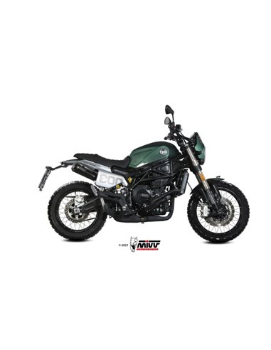 Mivv Slip-On X-M1 black Benelli Leoncino 800 Trail 2022-24