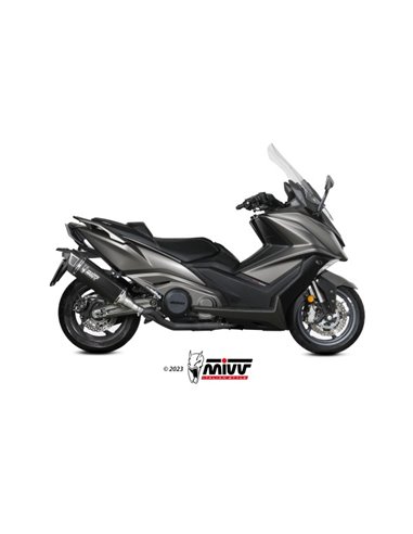 Mivv Slip-On SR-1 black titanium Kymco AK550 2021-24