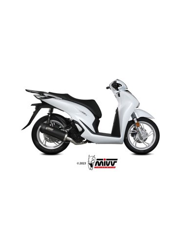 Mivv Full system 1x1 Mover black Honda SH 125 / 150 2020-24