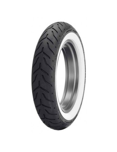 Cubierta DUNLOP 130 90 16 67H (210 Km/h) D408 WWW (BANDA BLANCA ANCHA) Custom Tubeless Convencional Delantera Estandar